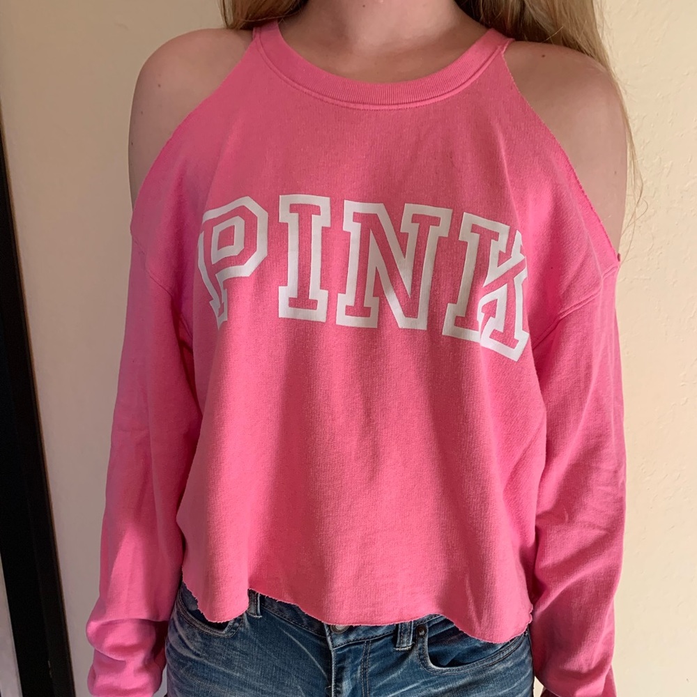 Victoria’s Secret PINK Shoulder Cut-Out Sweater